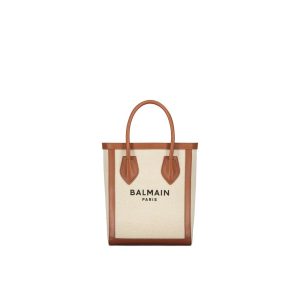 Brown Cotton Tote Bag