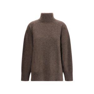 Brown Horsehair Turtleneck