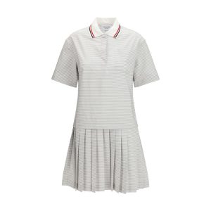 Gray Cotton Casual Dress