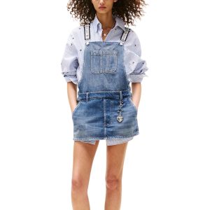 Blue Recycled Cotton Rompers