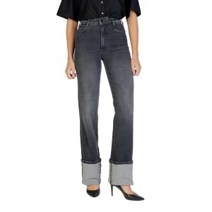 Black Cotton Skinny Jeans