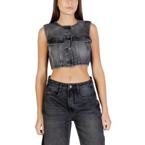 Black Cotton Waistcoat