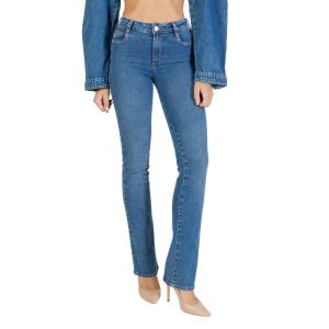 Blue Cotton Skinny Jeans