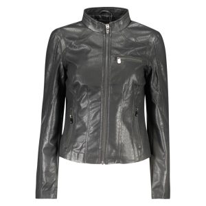 Nero Poliuretano Women's Jacket
