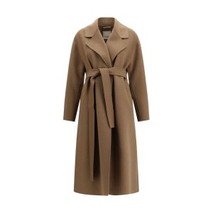 Beige Fleece Wool Coat