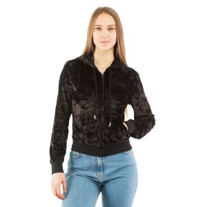 Black Polyester Sweatshirt