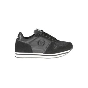 Black Polyurethane Women Sneaker