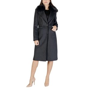 Gray Polyester Coat