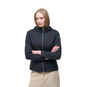 Black Polyester Shell Jacket