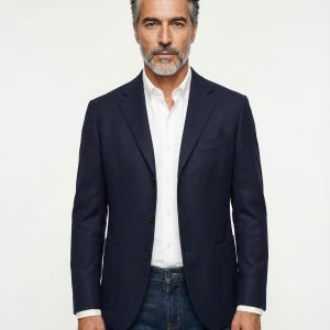 Blue Linen Blazer