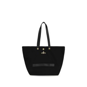 Black Polyester Shoulder Bag