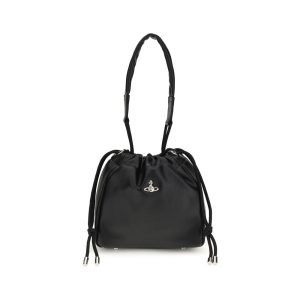 Black Polyethylene Shoulder Bag