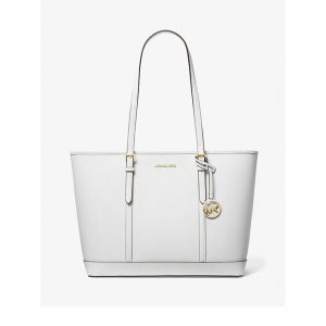 White Leather Tote Bag