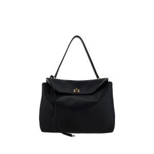 Black Calf Leather Bos Taurus Shoulder Bag