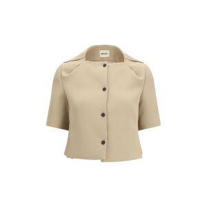Beige Polyester Coat
