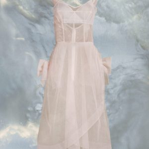 Multicolor Fibres Midi Dress