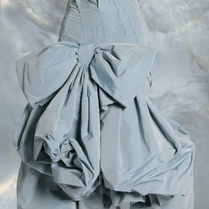 Blue Fibres Midi Skirt