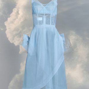 Blue Fibres Midi Dress