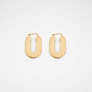 Gold Fibres Earrings