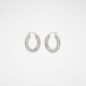 Silver Fibres Earrings