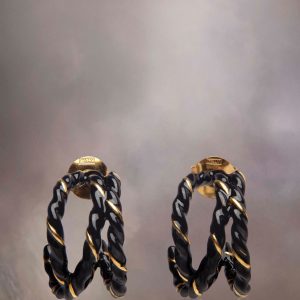 Bicolor Fibres Earrings