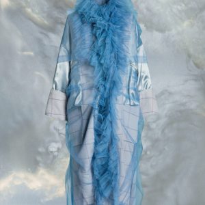 Blue Fibres Coat