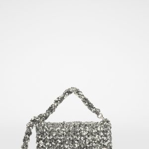 Gray Fibres Clutch Bag