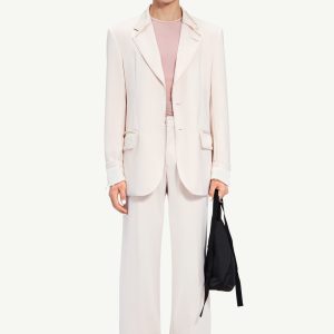 Beige Fibres Two-Piece Suit