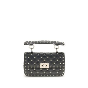 Black Calf Leather Bos Taurus Handbag