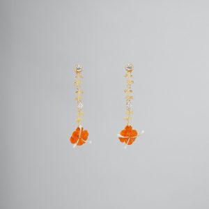 Pink Fibres Earrings