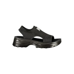 Nero Poliestere Donna Sandal