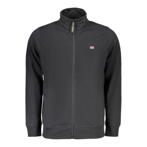 Black Cotton Men's Sweatshirt