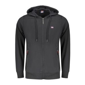 Black Cotton Men's Sweatshirt