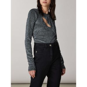 Gold Polyester Bodysuit