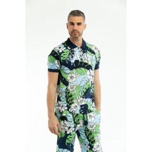 Multicolor Cotton Polo Shirt