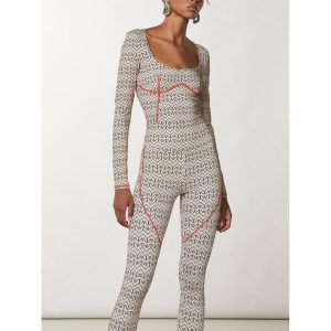 Bicolor Polyamide Bodysuit