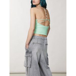 Green Polyamide T-Shirt