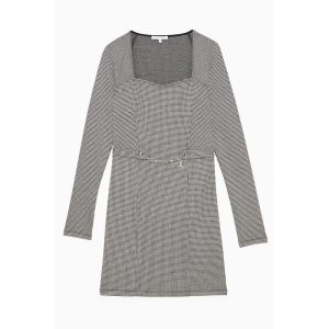 Bicolor Polyester Casual Dress