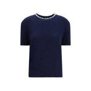 Blue Fleece Wool Sweatshirt