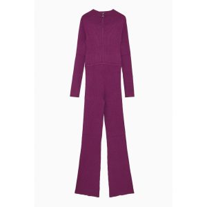 Purple Viscose Jumpsuit