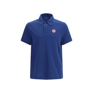 Blue Cotton Polo Shirt