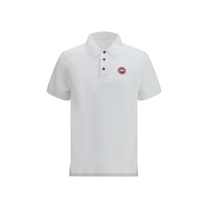 White Cotton Polo Shirt
