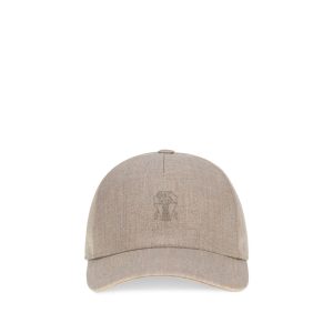 Beige Linen Cap (Baseball Hat)