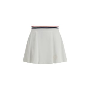 White Cotton Mini Skirt