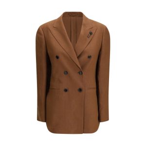 Brown Linen Blazer