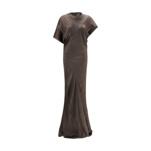 Brown Copper Long Dress