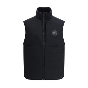 Black Polyamide Sleveless Jacket