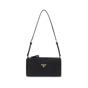 Black Silk Shoulder Bag