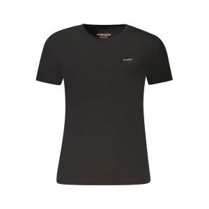 Black Cotton Women's T-Shirt