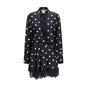 Black Silk Casual Dress